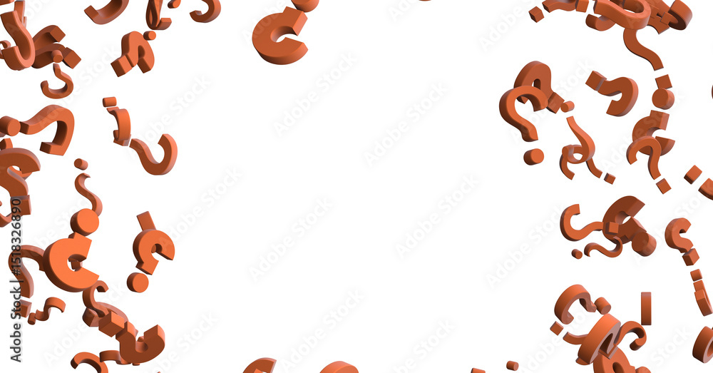 Poster question marks quiz doubt survey fa