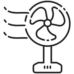 strong wind fan icon