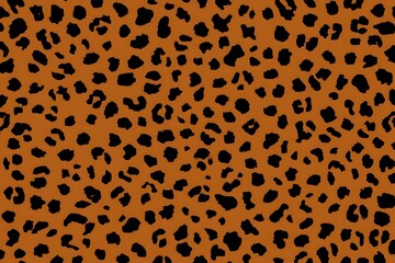 Leopard spots pattern brown animal print