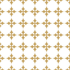 Seamless abstract geometric pattern with gold lines, squares, and shapes on white background. Ideal for fabric, wallpapers, notebooks, gift wrap, packaging, rugs, and branding.