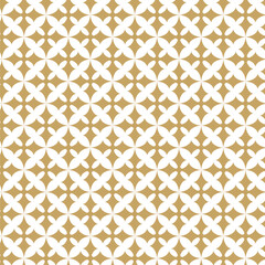 Seamless abstract geometric pattern with gold lines, squares, and shapes on white background. Ideal for fabric, wallpapers, notebooks, gift wrap, packaging, rugs, and branding.