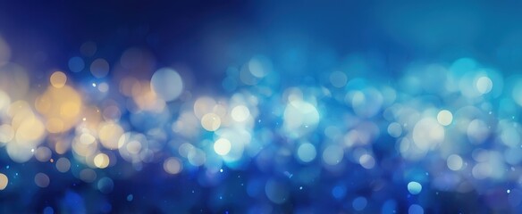 The shimmering blue bokeh background creating a dreamy atmosphere for designs.