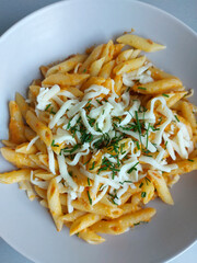 pasta view from above