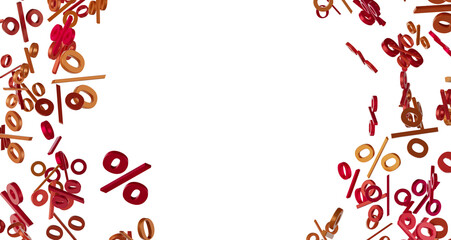 Blurred sale background. 3d