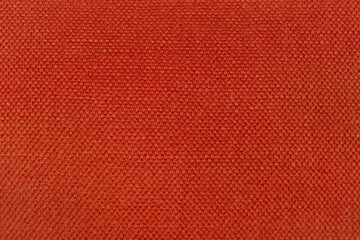 굵은 니트 짜임의 주황색 패브릭 탑 뷰