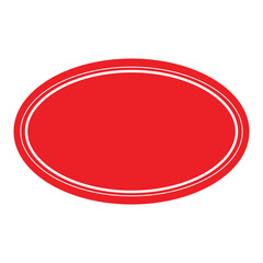 Red Banner Ribbon Label Tag