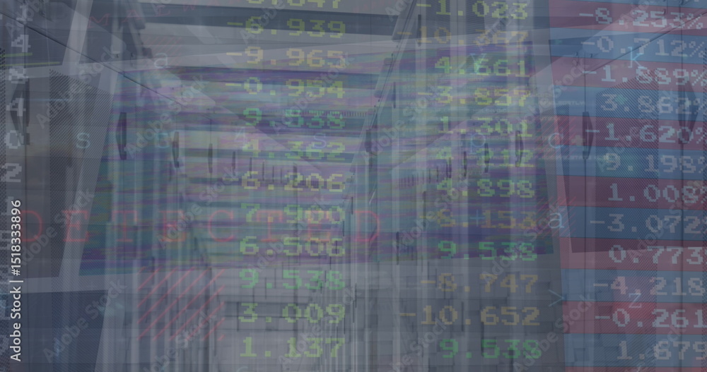 Poster image of data processing over financial data processing