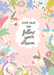 Hand-drawn cute cartoon animal poster templates, interesting children's flat vector illustrations, and cheerful festival backgrounds