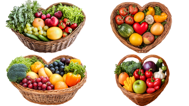 Set of vegetable baskets