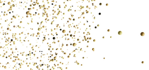 A high-resolution image featuring an abstract background of scattered golden and black spheres. Perfect for various design projects.
