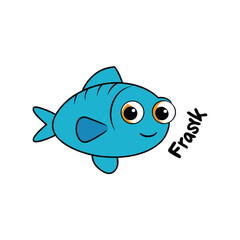 cartoon fish vector illustration