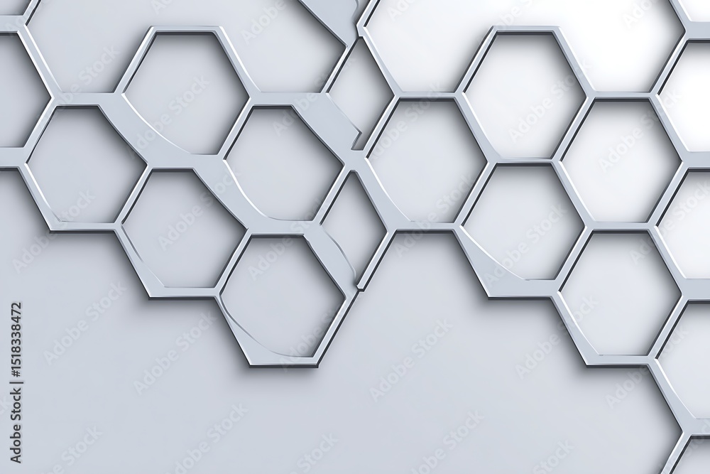 Poster modern geometric hexagon abstract pattern design