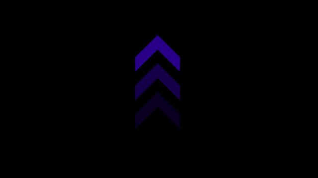 glowing up direction animated arrow icon.neon arrow icon.