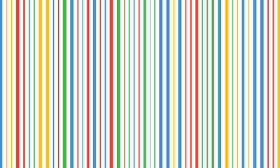 Fototapeta premium vibrant colorful striped background image for design and art projects. red, green, blue, yellow vertical stripes pattern for creative inspiration