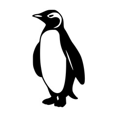 minimalist penguin vector illustration