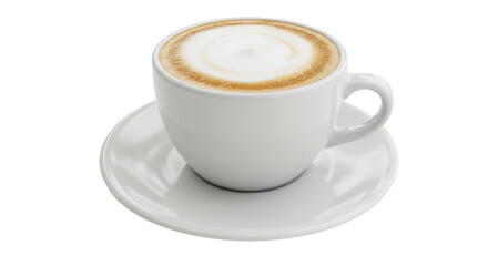Isolated Frothy Coffee