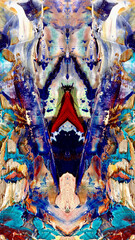 Abstract art background . Hand painting artwork on canvas .