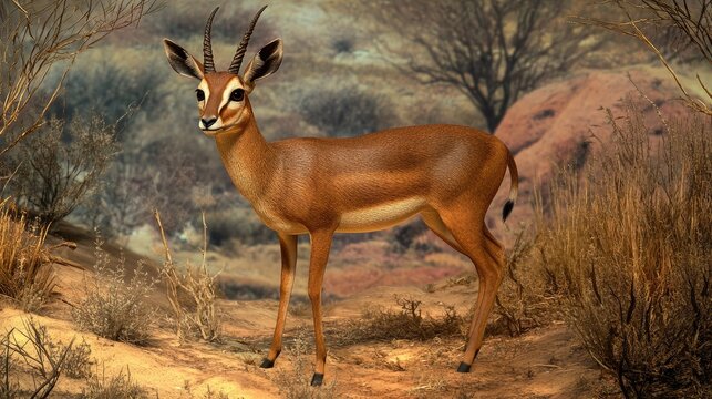 Full body of a dik-dik antelope