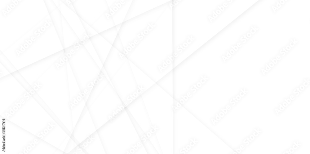 Poster abstract modern white and gray geometric lines vector background. squares in bright light with soft 