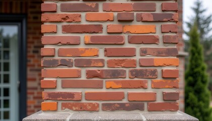 Obraz premium Brick patterns in modern architecture