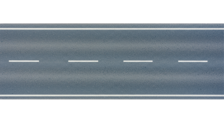 Isolated road surface