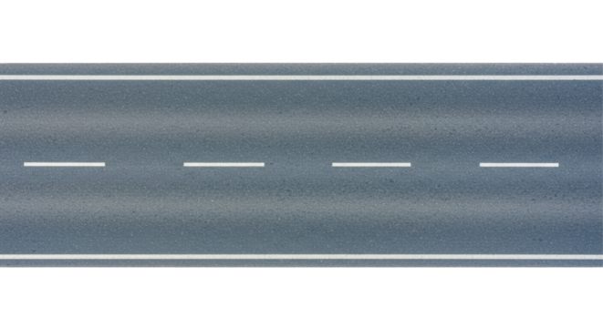 Isolated road surface