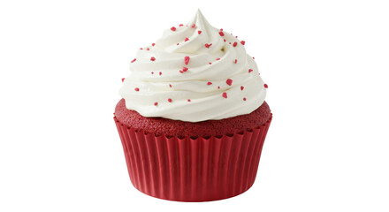 Isolated Red Velvet Cupcake