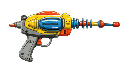 Isolated Cartoon Ray Gun Toy © Timo
