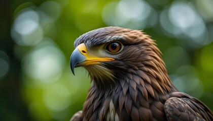 Naklejka premium Majestic Eagle Portrait: A Close-Up of Wild Power and Beauty