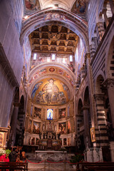 Pisa Cathedral (Duomo di Pisa), a Romanesque masterpiece at the heart of the Piazza dei Miracoli,...