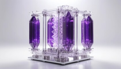 perspective of a crystalline energy capacitor bank