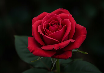 red rose flower blurred background
