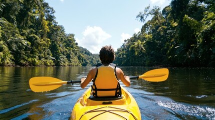 Kayaking Tropical River Adventure