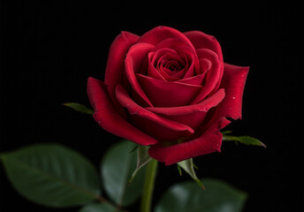 Fototapeta premium red rose flower blurred background