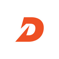 Abstract Initial Letter D Logo Design.