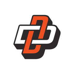 Abstract Initial Letter D Logo Design.