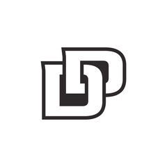 Abstract Initial Letter D Logo Design.