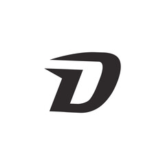 Abstract Initial Letter D Logo Design.