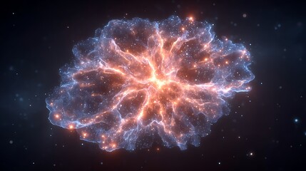 Cosmic Nebula with Space, Galaxy, Stars, and Energy.