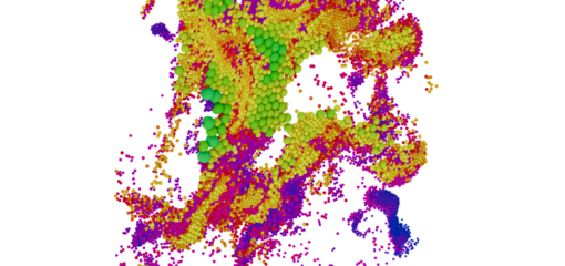 Abstract background with colorful spheres. Perfect for design projects.