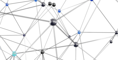 Abstract image of a network connection, ideal for technology, communication, and global concepts. High-resolution 3D rendering.