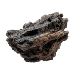 Abstract Dark Grey and Brown Rock Formation