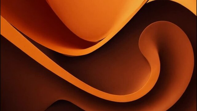 fondo presentacion abstracto sinisoide chocolate y naranja 