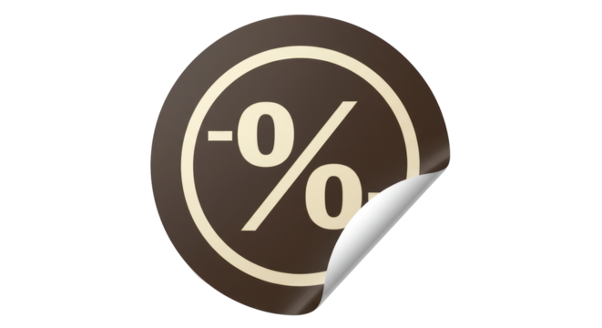 Isolated Discount Sticker