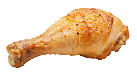 Isolated Roasted Chicken Leg