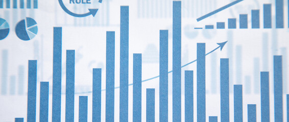 Financial growth graphs. Business. Finance
