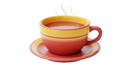 Isolated Cup of Tea with Steam