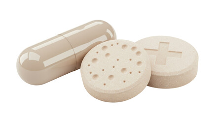 Isolated Assorted Pharmaceutical Pills