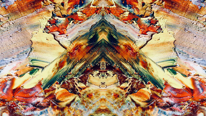 Abstract art background . Hand painting artwork on canvas .