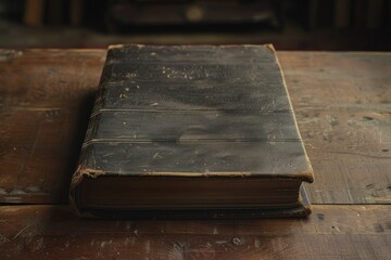 Clear Pixel Picture of Old Book with Empty Blank Cover